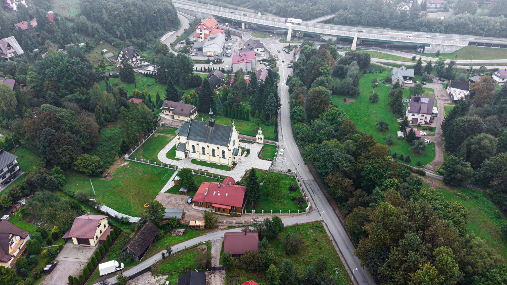 Kościół z lotu ptaka